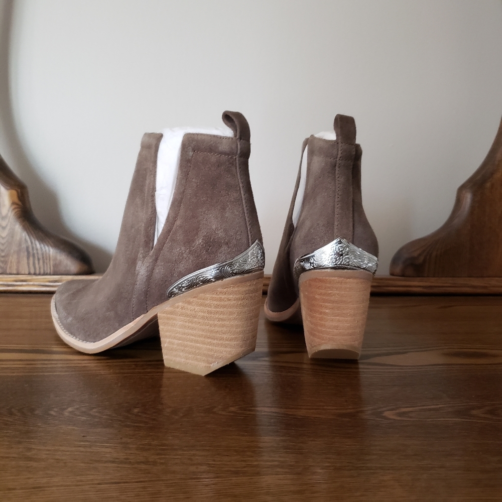 Jeffrey Campbell Cromwell Suede Boot - Taupe - Picture 2 of 4